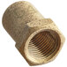 A close up of a brass #54 Hood Orifice nut.