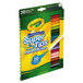 A yellow box of Crayola Super Tips Washable Markers with blue and white text.