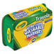 A green and yellow Crayola box with white text that reads "Crayola Ultra-Clean Washable Markers"