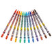 A group of Crayola Twistables colored pencils in assorted colors.