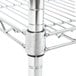 A Metro Super Erecta chrome post with metal rods.