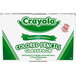 A white box with green and white writing containing Crayola colored pencils.