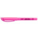 A Bic Brite Liner pink highlighter pen with a black cap.
