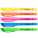 A close up of four Bic Brite Liner highlighters in different colors.