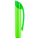 A green plastic pen with a green highlighter.