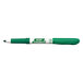 A Bic Great Erase Grip green dry erase marker with a white label and green tip.