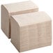 A stack of white OneUp by Choice Kraft dispenser napkins.