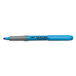 A Bic Brite Liner Grip blue highlighter with a gray tip.