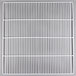 A white metal grid with a grid pattern.