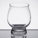 A close-up of a clear Reserve by Libbey Kentucky bourbon tasting glass.