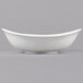 A white Villeroy & Boch porcelain deep bowl with a curved edge.