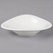 A white Villeroy & Boch porcelain flat bowl with a small rim.