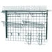 A Metro SmartWall G3 wire rack with a variety of baskets and accessories on it.