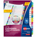 Avery® 15-tab customizable table of contents divider with multi-color tabs.