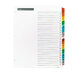 Avery Table 'n Tabs multi-color dividers with a table of contents.