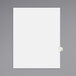 A white file folder with a white tab.