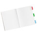 A white open book with colorful Avery Ultra Tabs on it.