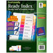 A box of Avery EcoFriendly Ready Index table of contents dividers with colorful labels.