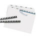Avery 5-tab unpunched divider set with clear label strips on a white background.