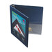 A navy blue Avery Heavy-Duty Framed View binder with a picture inside the cover.