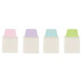 A row of pastel colored Avery Ultra Tabs with repositionable sticky notes in four different pastel colors.