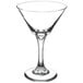 A Libbey Embassy martini glass with a stem.