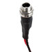 A black and red cable connector for a Cambro Versa light strip kit on a white background.