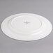A white Villeroy & Boch porcelain platter with a white rim.