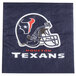 A Creative Converting Houston Texans luncheon napkin with the team's helmet on it.