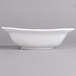 A white Villeroy & Boch porcelain square bowl on a gray background.