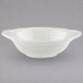 A white Villeroy & Boch porcelain bowl with a small handle.