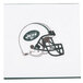 A Creative Converting New York Jets luncheon napkin with a helmet on it.