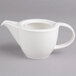 A white Villeroy & Boch porcelain teapot with a handle.