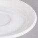 A Villeroy & Boch white porcelain saucer with a rim.