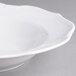 A Villeroy & Boch white porcelain soup plate with a small rim.