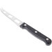 A Franmara stainless steel cheese knife with a black handle.