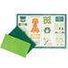 A green envelope with Hoffmaster St. Patrick's Day placemats inside.