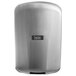 A close-up of an Excel ThinAir hand dryer with a brushed stainless steel cover.