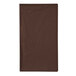 A chocolate brown Hoffmaster paper dinner napkin.