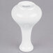 An Arcoroc white porcelain vase with a round base.