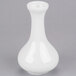 An Arcoroc white porcelain vase with a small opening.