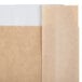 A brown paper bag with a white strip.