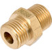 A brass Cooking Performance Group natural gas orifice with a threaded male fitting.