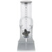 A clear Zevro SmartSpace dry food dispenser with a silver lid.