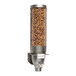 A Rosseto wall-mounted single canister dry food dispenser full of food.