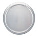 A silver cover for an American Metalcraft small straight sided stacking pan with a white background.