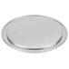 An American Metalcraft silver round cover on a white background.