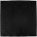 A black square Hoffmaster FashnPoint linen-feel napkin.
