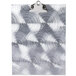 A silver Menu Solutions clipboard with a silver swirl pattern and clip.