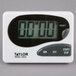 A white Taylor digital kitchen timer with black numbers.
